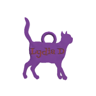 3d model - Name on tag