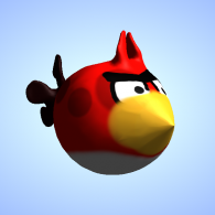 3d model - Angry Ugly Birds