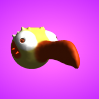3d model - Birdy created with Leap Motion 
