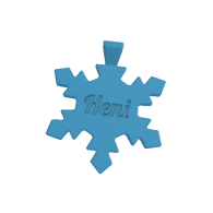 3d model - heni snowflake