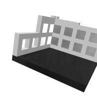 3d model - beginning of a school