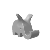 3d model - elefant mobiltarto