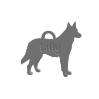 3d model - Hundetegn - Lilly2