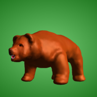 3d model - grlizzly bear
