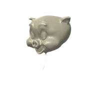 3d model - Porky Pig template