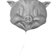 3d model - porky head