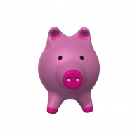 3d model - cochon rose 1