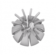 3d model - Jellyfish Moon Sculpture