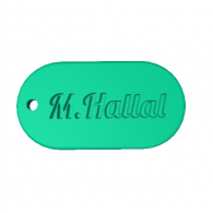 3d model - key tag