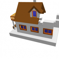 3d model - maison inpoible