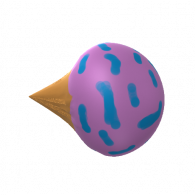 3d model - strawberry ice cream