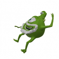 3d model - Mike Wazowski Santa
