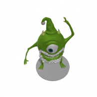 3d model - mike wazowski santa2