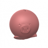 3d model - E-Z colored piggy bank :D