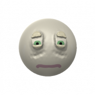 3d model - sad emoji
