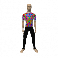 3d model - Leon the neon man 
