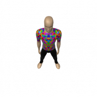3d model - Leon the neon man 