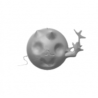 3d model - gray devil