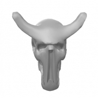 3d model - Demon Skull Face