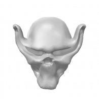 3d model - Skull Demon Face