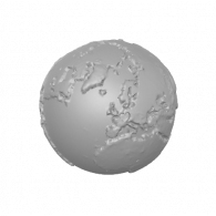 3d model - earth pendant