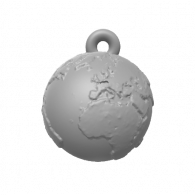 3d model - Earth pendant