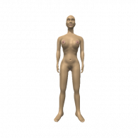 3d model - colored nude lady 2