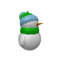 3d model - снеговик