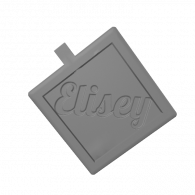3d model - square rotating keychain