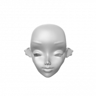 3d model - aquatic dory bjd head