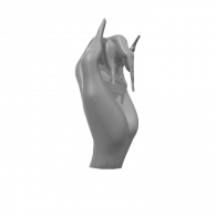 3d model - hand nails