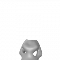 3d model - feline head base