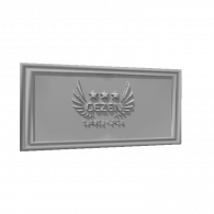 3d model - address plaque 3