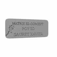 3d model - door name plate 5
