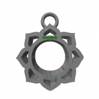 3d model - Lotus pendant