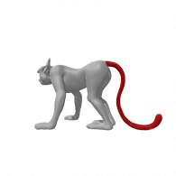 3d model - Gliding Mouse Monkey