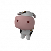 3d model - корова