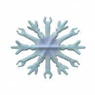 3d model - snowflake