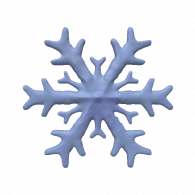 3d model - snowflake