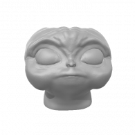 3d model - baby yoda planter