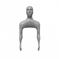 3d model - arm and head