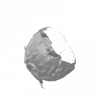 3d model - buho con cuernos de reno