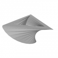 3d model - twisted triangle