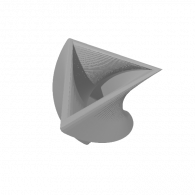 3d model - Twisted Triangle Vase 