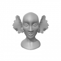 3d model - flair ears bjd head