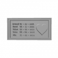 3d model - address plaque 3