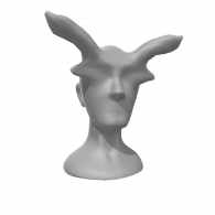 3d model - face sculpture 