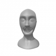 3d model - Zombie Face 3