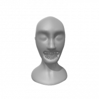 3d model - Zombie Face 4