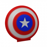 3d model - bouclier de captain  america 